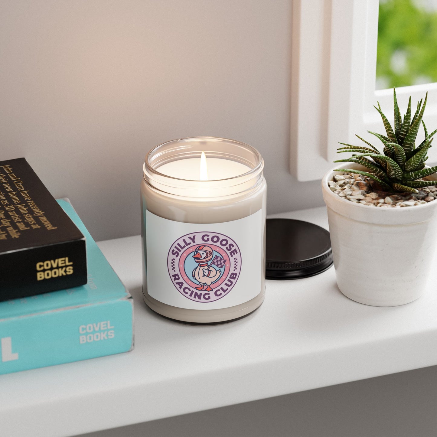 Silly Goose Racing Club Scented Soy Candle, 9oz