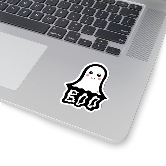 Cute Ghost Boo Kiss-Cut Stickers