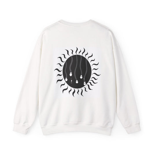 Cuter Sun Crewneck Sweatshirt — 'On' Front / 'Off' Back Graphic