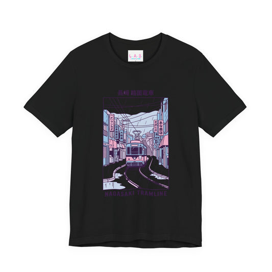 Cute Nagasaki Graphic T-Shirt | Japanese City Illustration