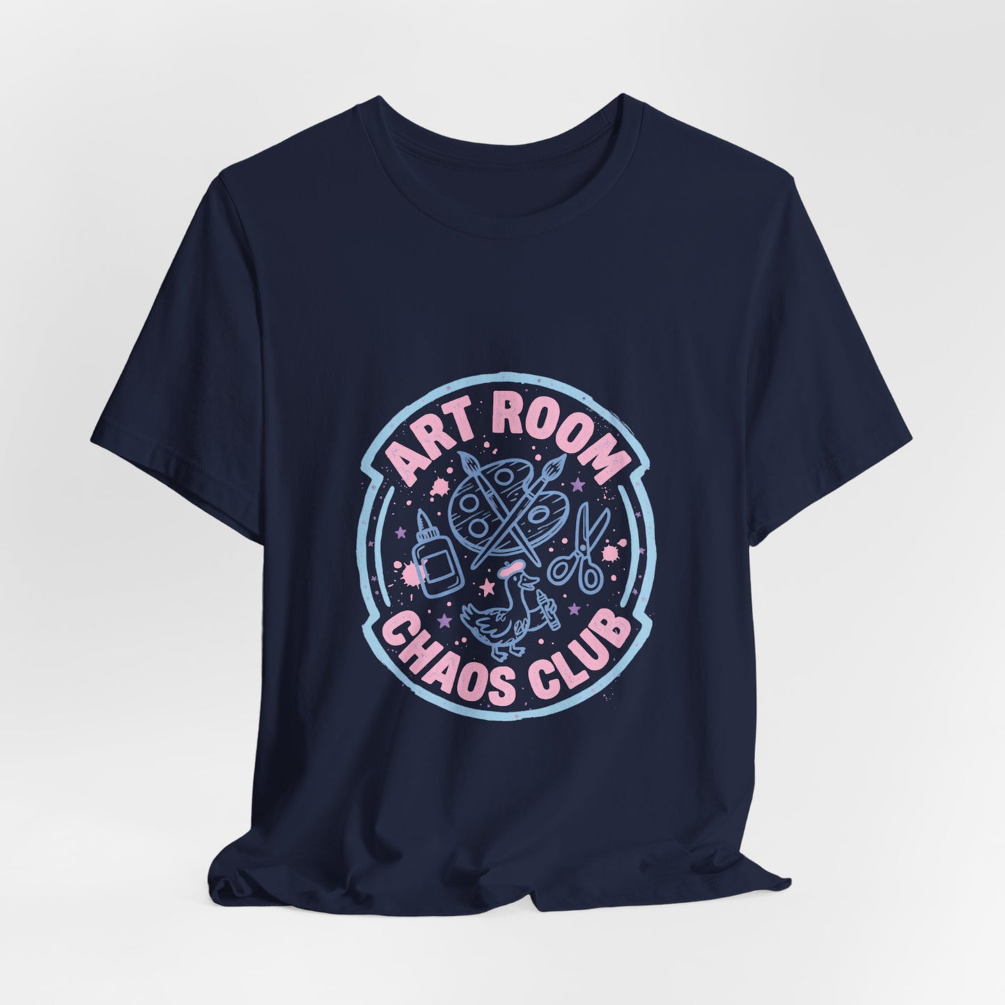 Art Chaos Pastel Tee | Abstract Paint Splatter T-Shirt