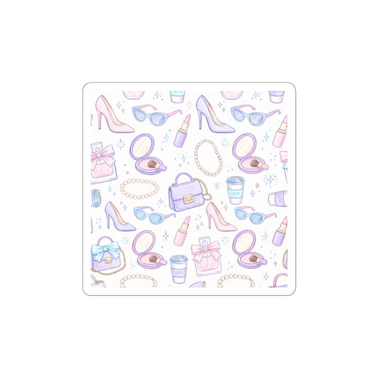 Glam Fashion Icons Kiss-Cut Stickers | Parisian Editorial, Boss Girl Aesthetic