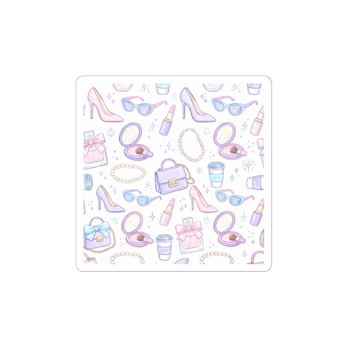Glam Fashion Icons Kiss-Cut Stickers | Parisian Editorial, Boss Girl Aesthetic