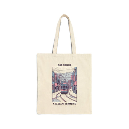 Nagasaki Pastel Illustration Tote Bag | Cute Japanese City Design