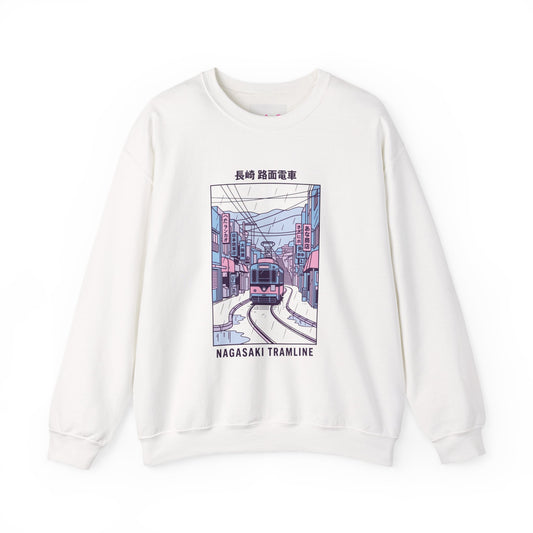 Nagasaki Cute Illustration Sweatshirt | Kawaii Japan Retro City Design