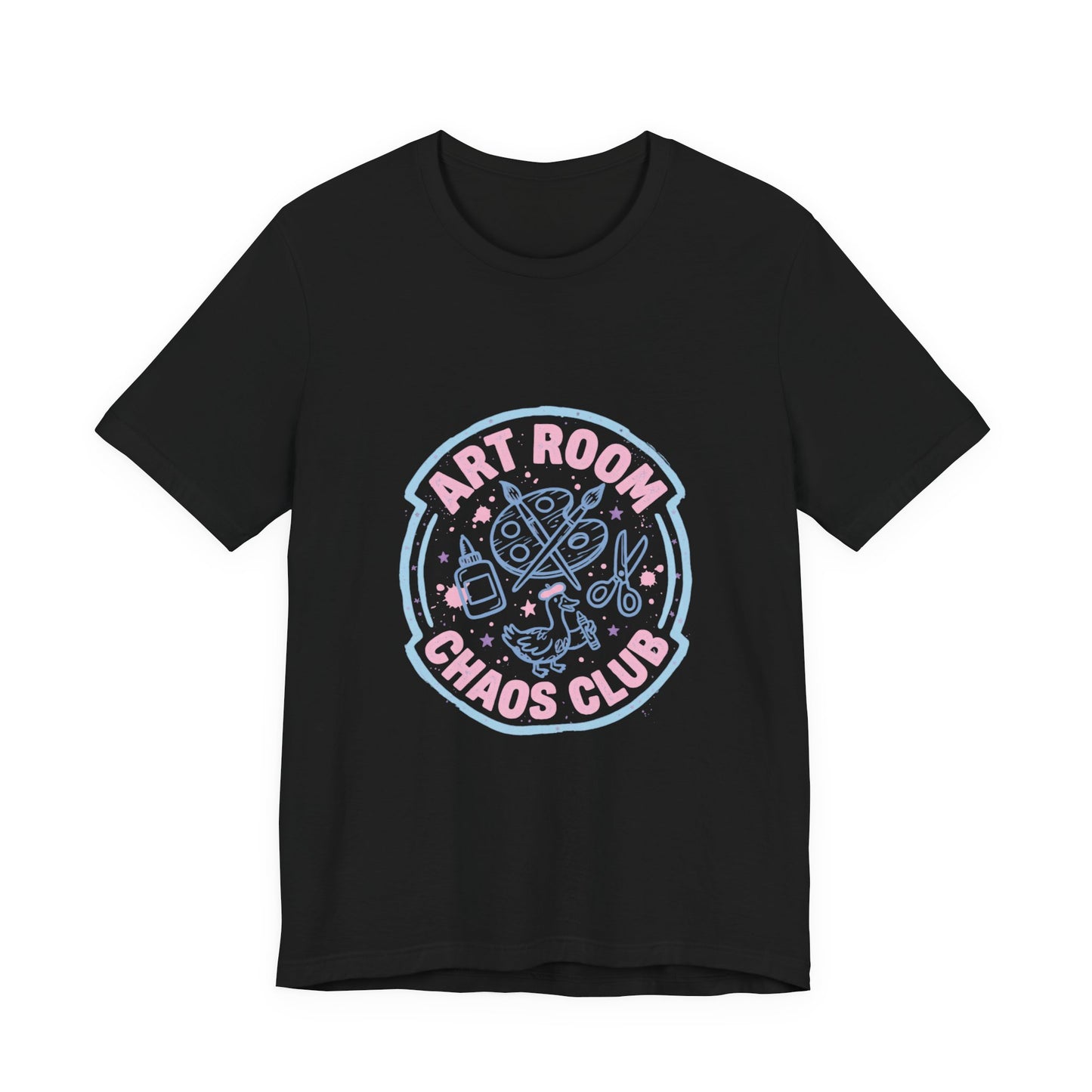 Art Chaos Pastel Tee | Abstract Paint Splatter T-Shirt