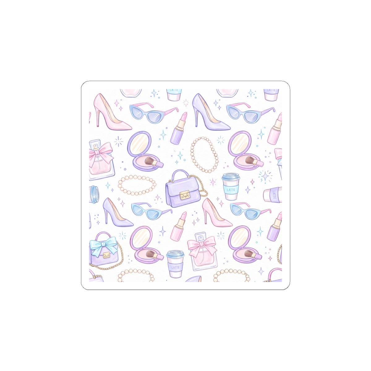 Glam Fashion Icons Kiss-Cut Stickers | Parisian Editorial, Boss Girl Aesthetic