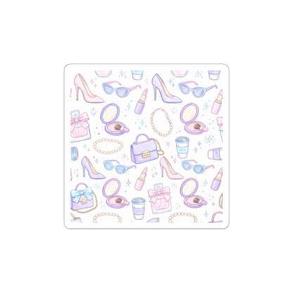 Glam Fashion Icons Kiss-Cut Stickers | Parisian Editorial, Boss Girl Aesthetic