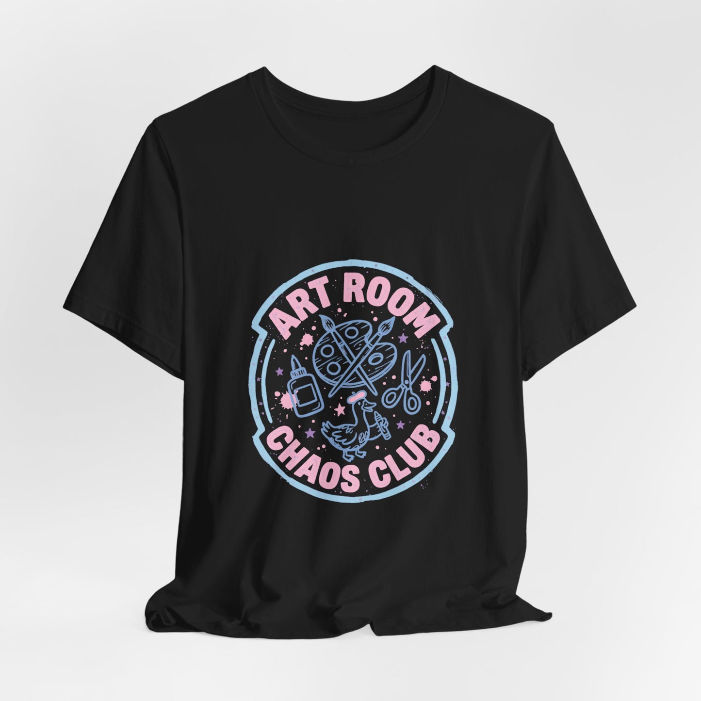 Art Chaos Pastel Tee | Abstract Paint Splatter T-Shirt
