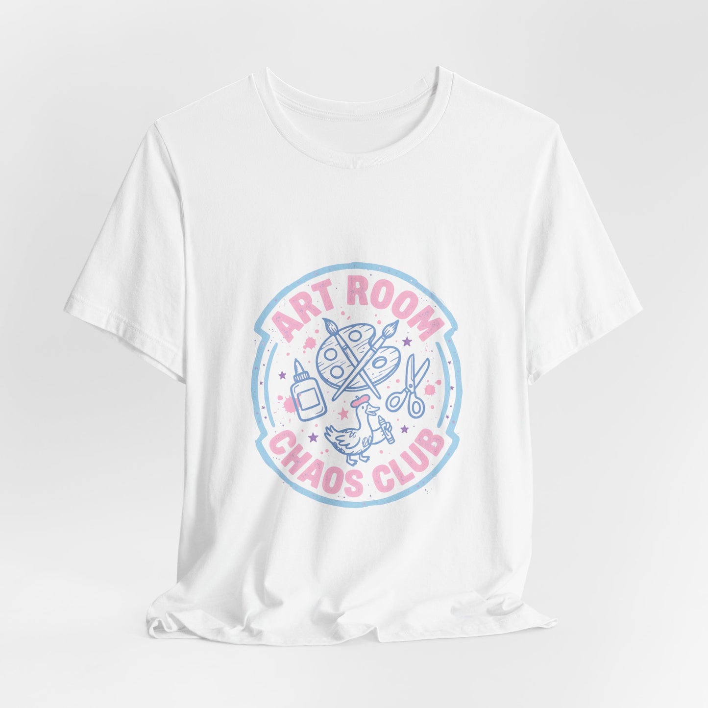 Art Chaos Pastel Tee | Abstract Paint Splatter T-Shirt