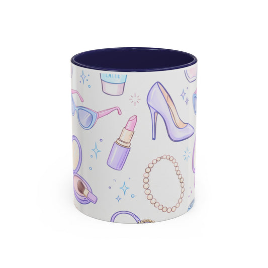 Fashion Accessories Pattern Mug | Accent Coffee Mug 11oz or 15oz