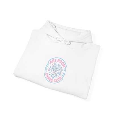 Art Chaos Goose Hoodie | Pastel Illustration, Whimsical Bird Design