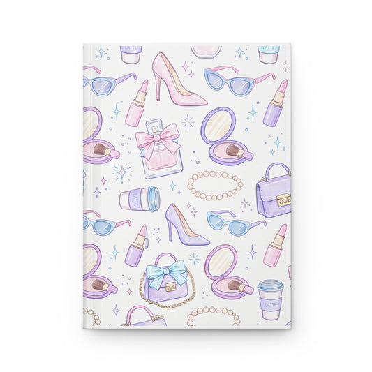 Cute Fashion Illustration Hardcover Journal | Matte Cover