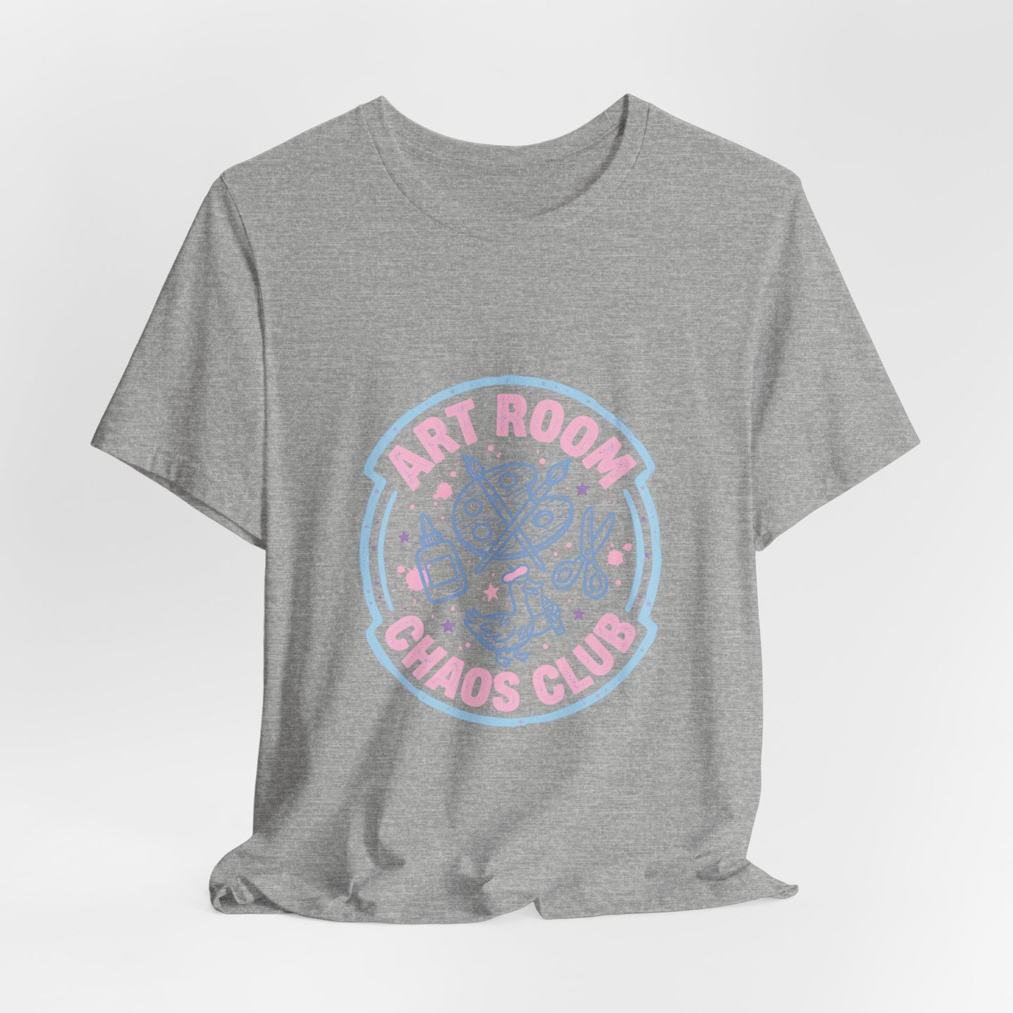 Art Chaos Pastel Tee | Abstract Paint Splatter T-Shirt