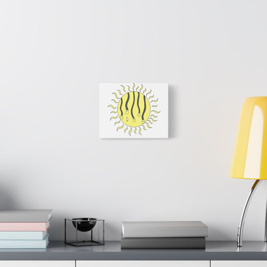 Sun with Hanging Light Bulbs Canvas