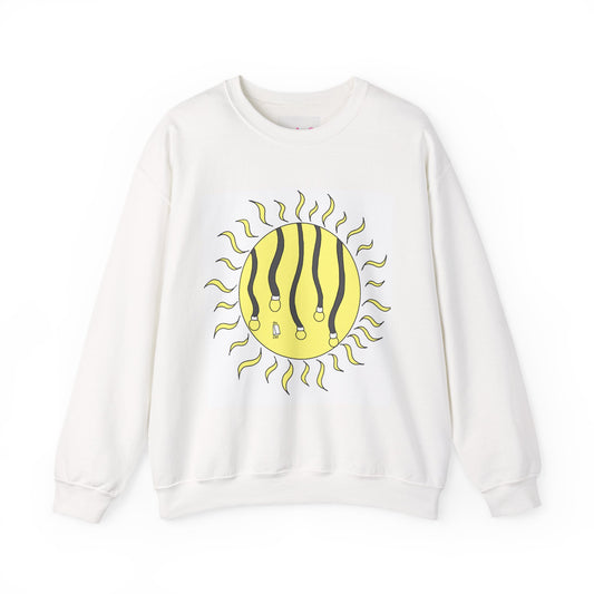 Cuter Sun Crewneck Sweatshirt — 'On' Front / 'Off' Back Graphic