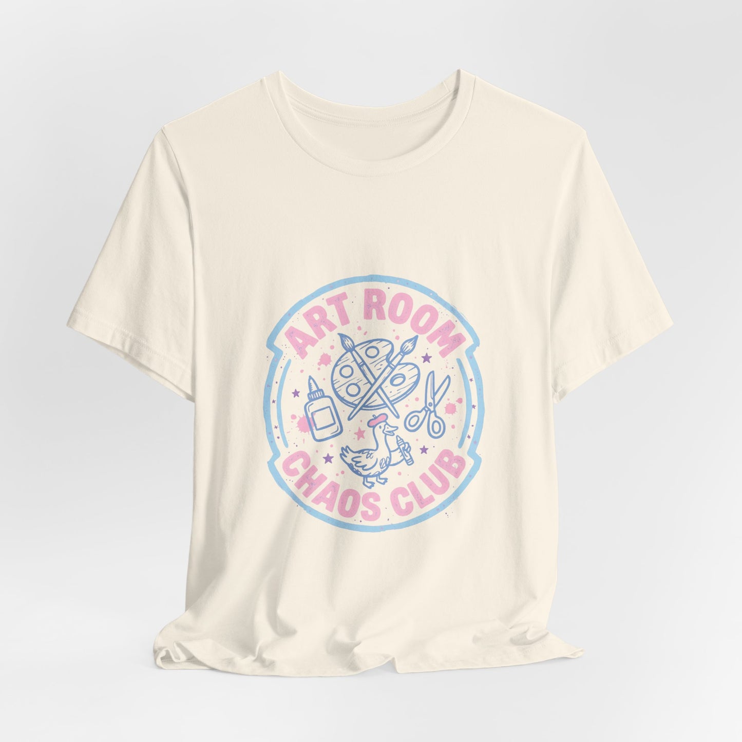 Art Chaos Pastel Tee | Abstract Paint Splatter T-Shirt