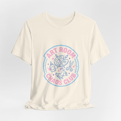 Art Chaos Pastel Tee | Abstract Paint Splatter T-Shirt