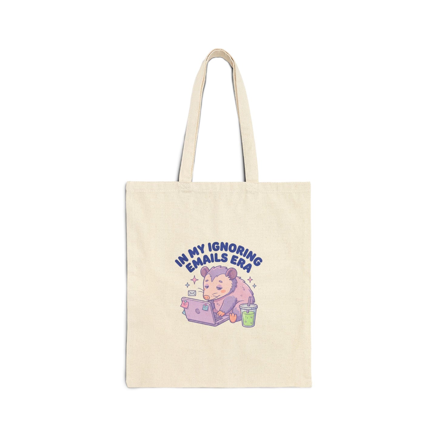 Cute Pastel Possum Laptop Canvas Tote Bag