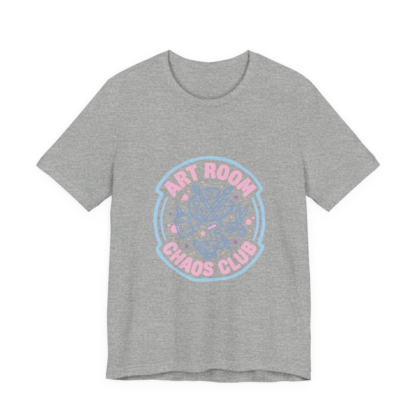 Art Chaos Pastel Tee | Abstract Paint Splatter T-Shirt