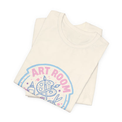 Art Chaos Pastel Tee | Abstract Paint Splatter T-Shirt