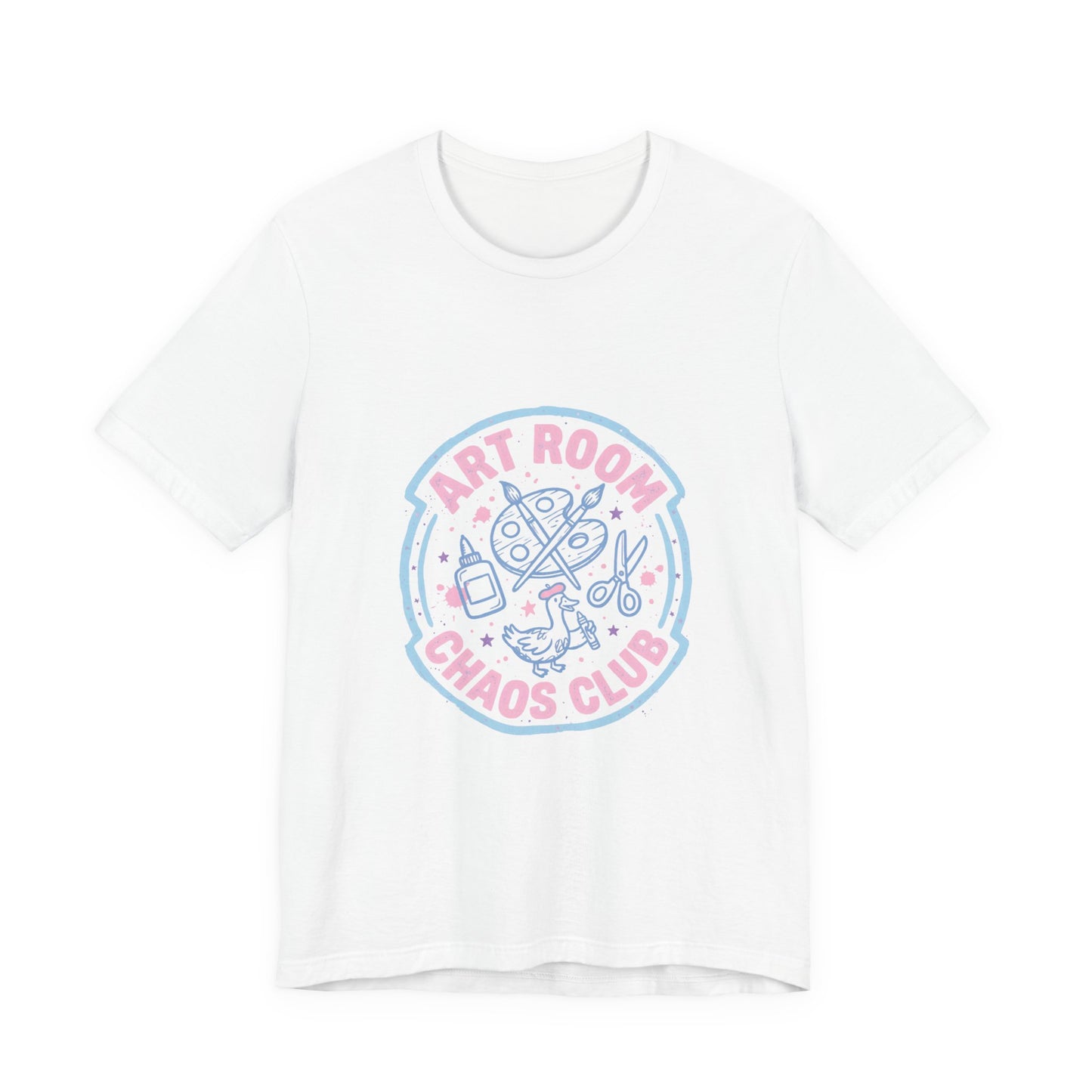 Art Chaos Pastel Tee | Abstract Paint Splatter T-Shirt