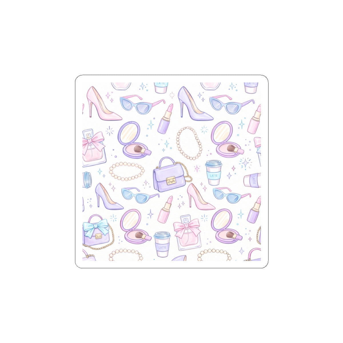 Glam Fashion Icons Kiss-Cut Stickers | Parisian Editorial, Boss Girl Aesthetic