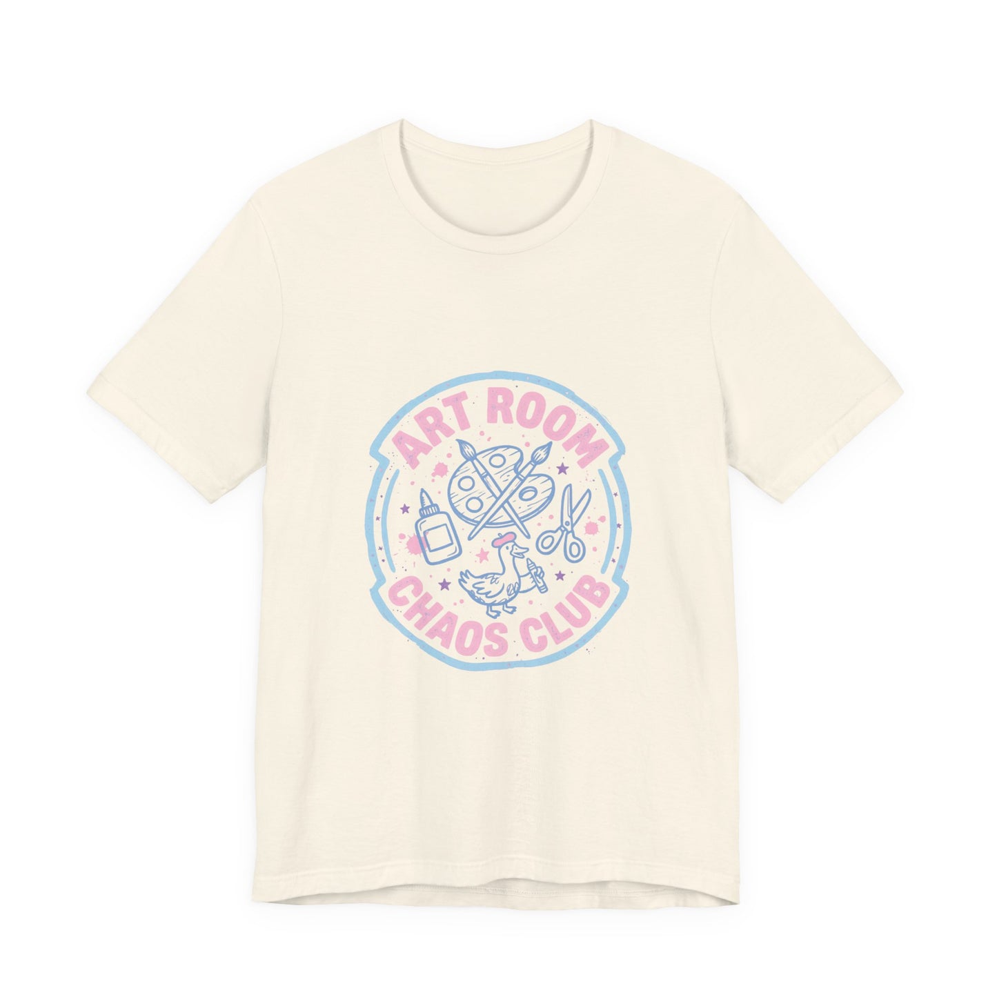 Art Chaos Pastel Tee | Abstract Paint Splatter T-Shirt